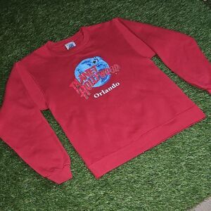 Planet Hollywood Orlando Red Crewneck Sweater Vintage 90s